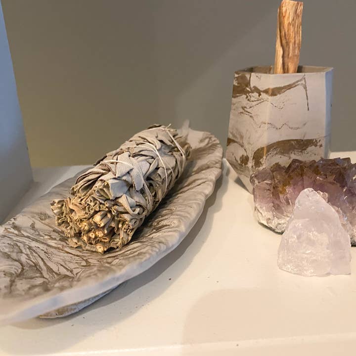 C O N C R E T E Boas Vibrações Sálvias/Conjunto de Cristal por atacado de Concrete Design Company