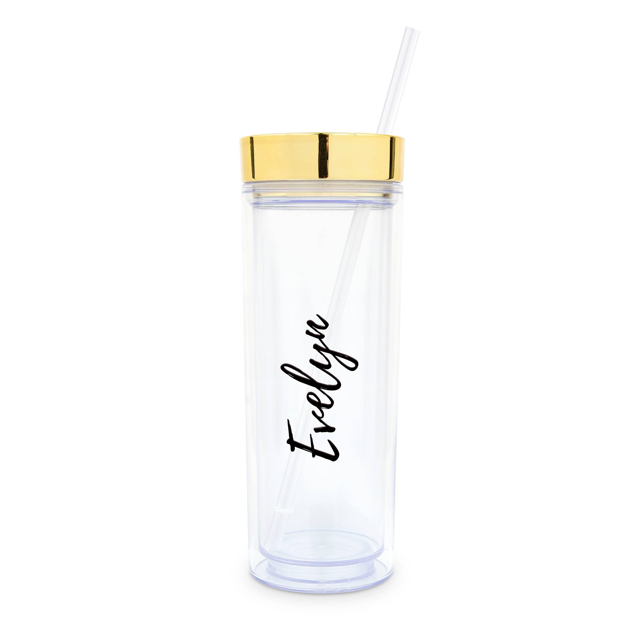 Weddingstar Inc. – wholesale Insulated mug/tumbler – 17 oz. Insulated Plastic Drink Tumbler - Calligraphy10