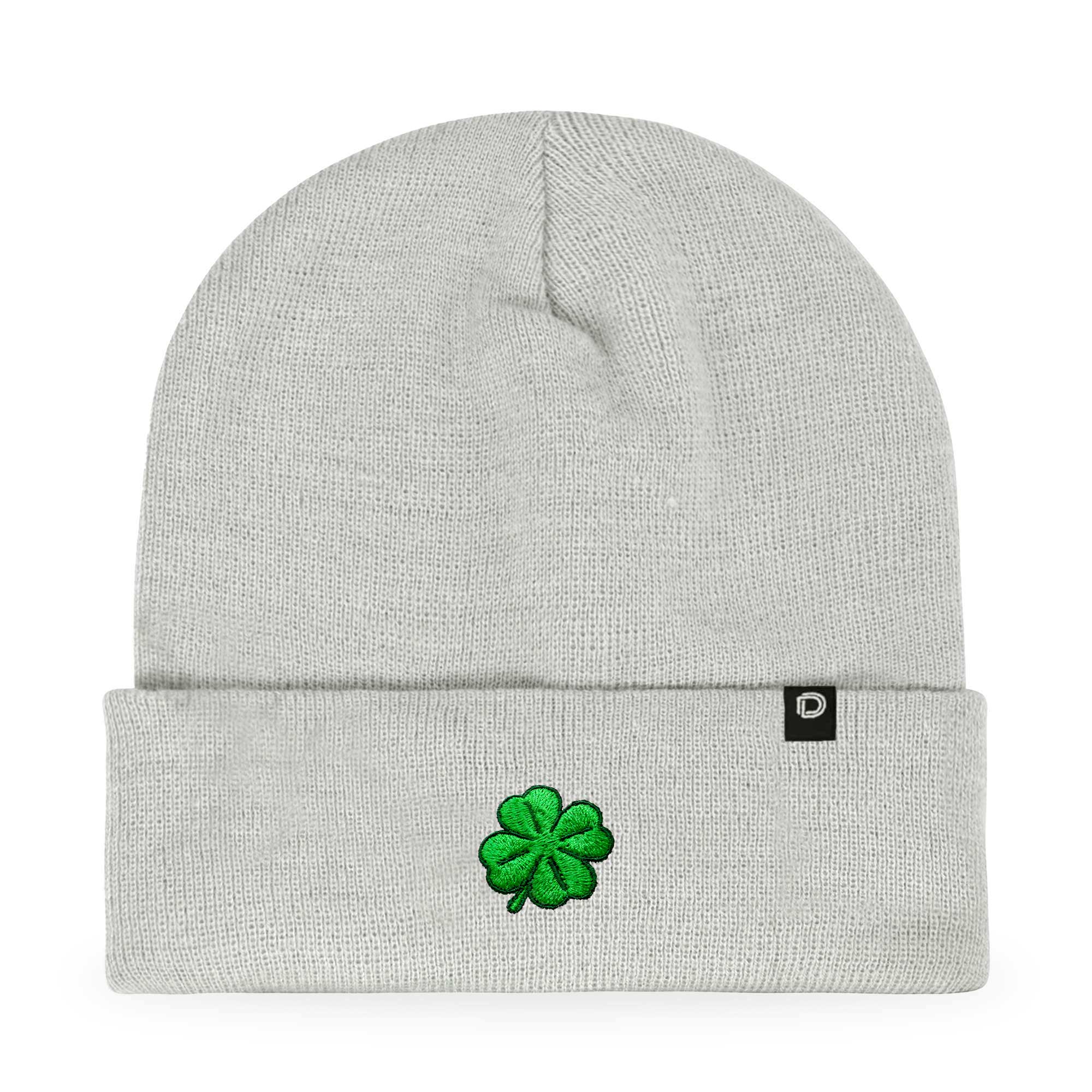 Dalix - Wholesale Beanie - Women's - Dalix Embroidered Clover Beanie Cap Cuffed Knit Hat Women23