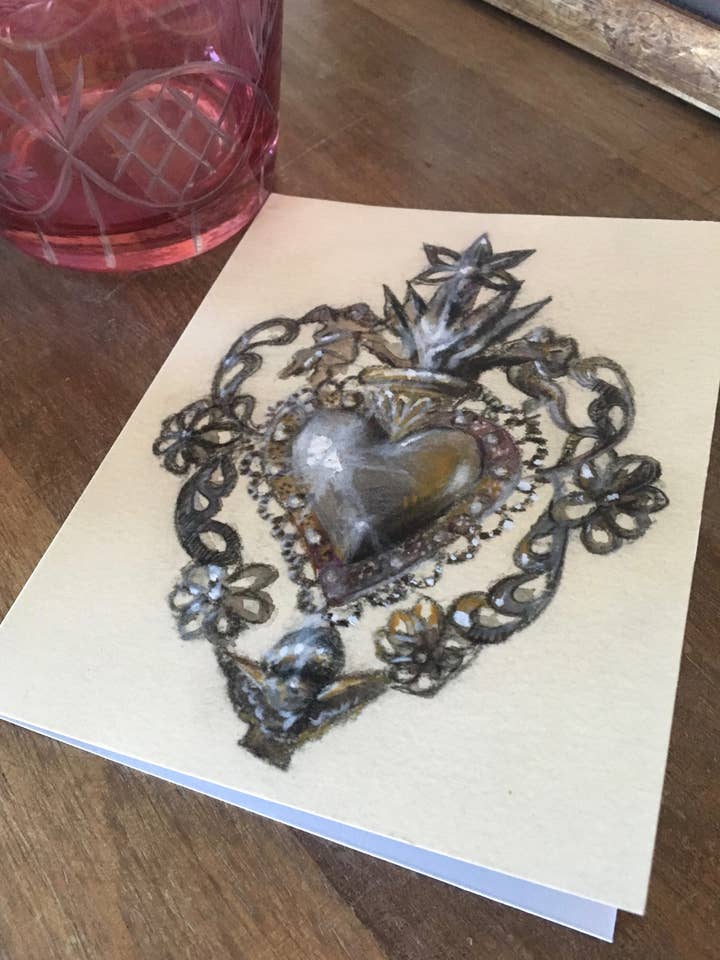 Radiant Love Greeting Card for wholesale by Anne Woods Fine Art