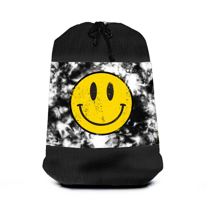 Happy Time Mesh Laundry Bag for wholesale by Top Trenz Inc