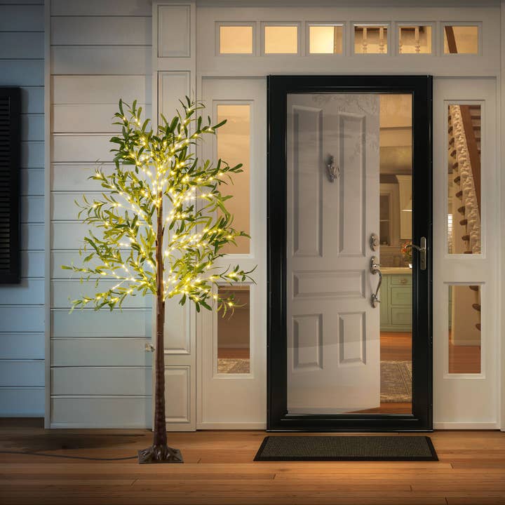 EP Design Lab - Wholesale Floor Lamp - 6FT Lighted Artificial Olive Tree LED Floor Lamp1