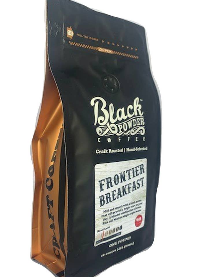 Frontier Breakfast Blend Coffee for wholesale by Black Powder Coffee