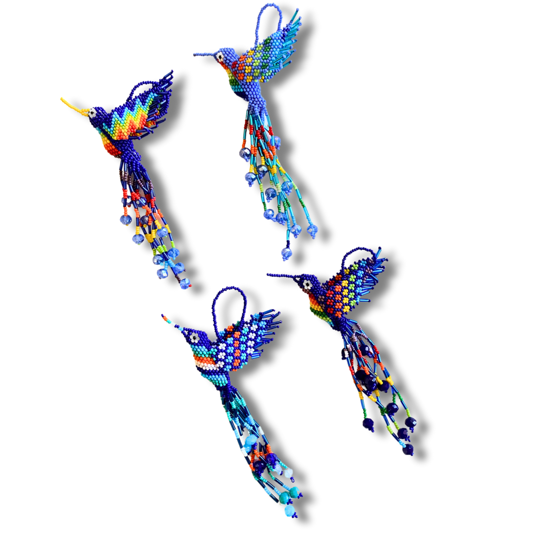Lumily - Vente Objets de décoration - Grande ornement de perles de graine de colibri - Guatemala5