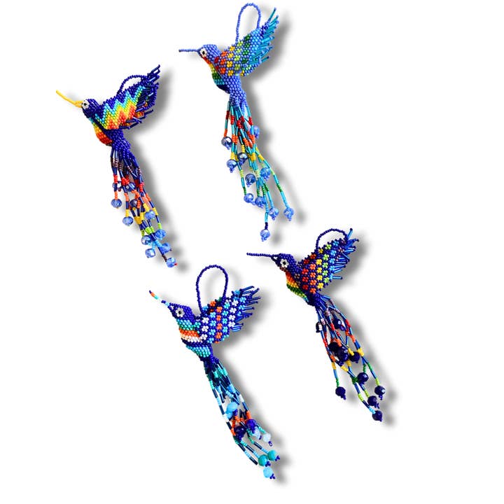 Lumily - Vente Objets de décoration - Grande ornement de perles de graine de colibri - Guatemala5