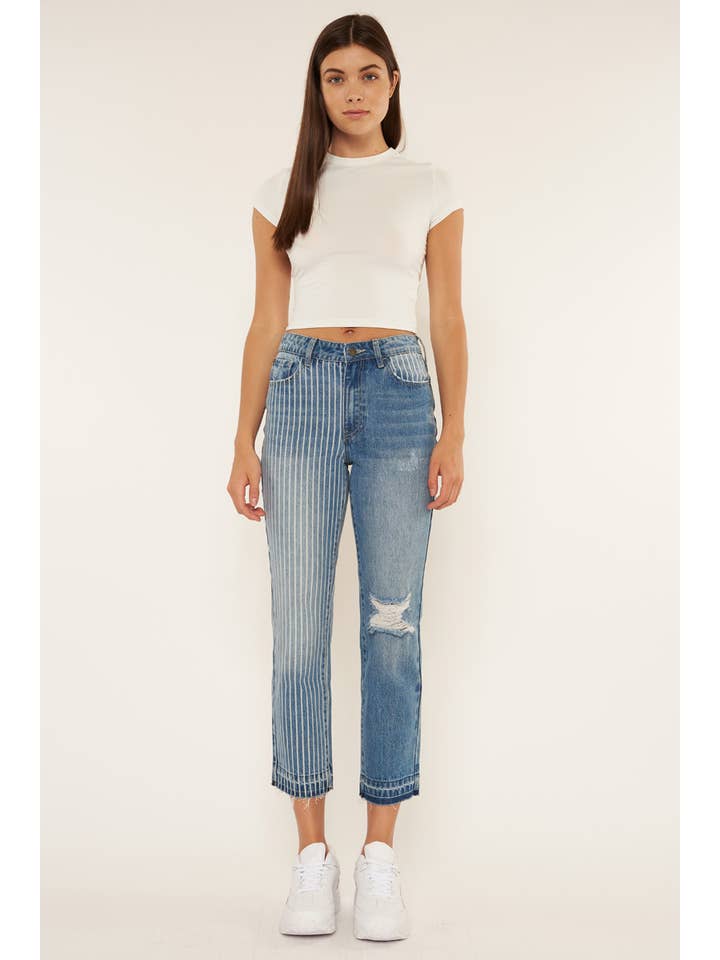 Nature Denim - Wholesale Jeans - Women's - High Rise Cotton Mom Jeans - Size Range 0-13 NT2234MST