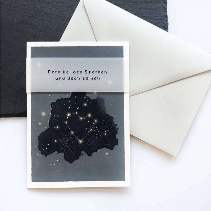 Complaint Card - Condolence Card | Far by the Stars | Map for wholesale by Funkenbunt