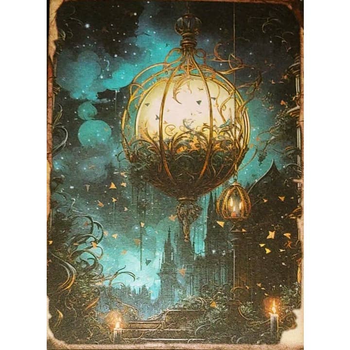 Slightly Askew Art - Wholesale Gallery Wall Set - Blue Witches - Set of 10 4" x 6" Decoupage Wood Wall Panels10
