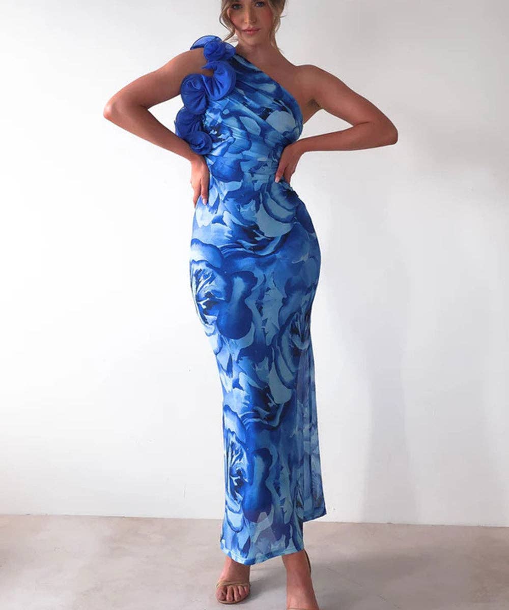 Aria Romance - Vente Robe de soirée – femme - Robe moulante à appliques florales13