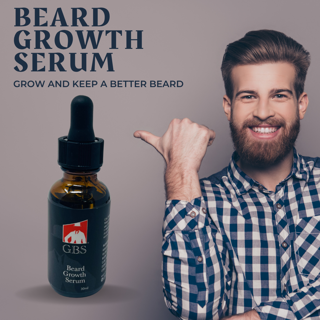 GENTS FINE GROOMING PRODUCTS - Wholesale Beard Styling Product - Men's Beard Natural Hair Growth Serum with Biotin 1 oz2