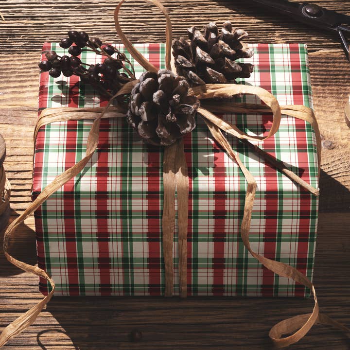 Rustic Tartan Wrapping Paper for wholesale by MagicMerchEmporium