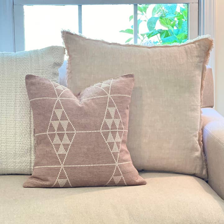 Terracotta base Pattern in Off White Arizona Pillow Cover for wholesale on Faire3