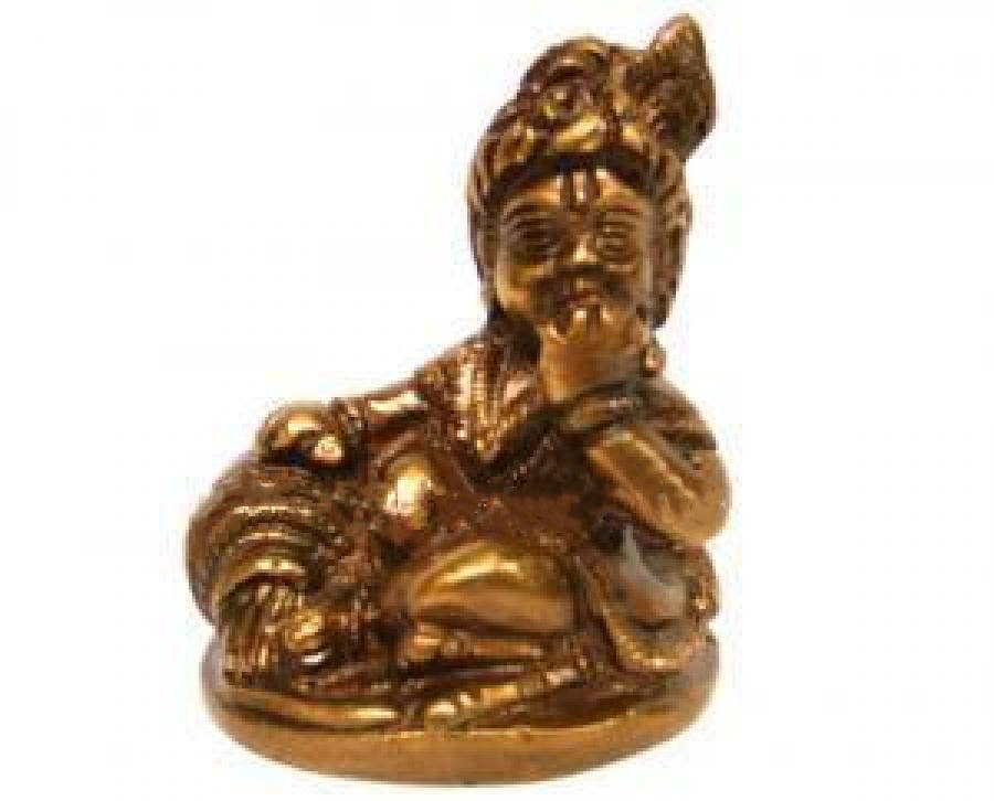 GREENROOTS USA LLC - Wholesale Decorative Figurine - Krishna 2"H 1.75"W (Ak2)0