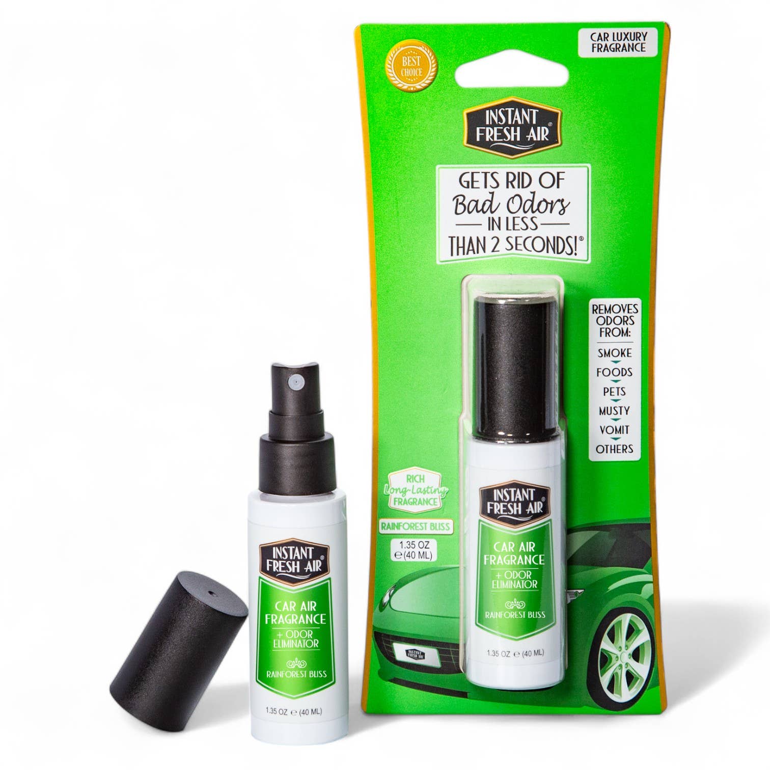 Instant Fresh Air - Wholesale Car Freshener - Unisex - Car Air, Rainforest Bliss, 1.35 Oz (40 Ml).  -Display10