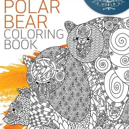 Books by splitShops - Wholesale Coloring Book - Adult - Polar Bear Coloring Book: An Adult Coloring Book of 40 Zentangle Polar Bear Coloing Pages with Intricate Patterns - Paperback