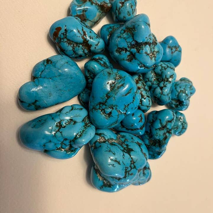 jiomind - Wholesale Spiritual Stone/Crystal - Turquoise Tumbles stones (200 gram pack)1