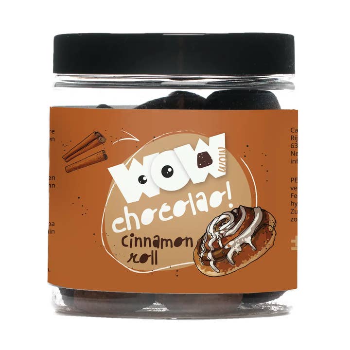 Cinnamon roll Chocolate Truffles - 130g Gifting jar for wholesale by WOW Chocolao!