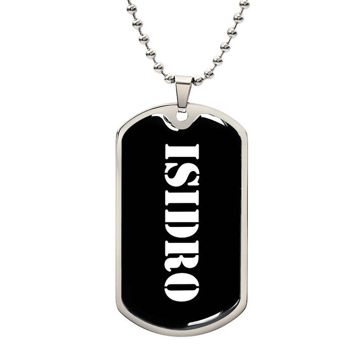 Unique Gifts Store - Wholesale Pet Urn/Keepsake Box - Isidro v3 - Luxury Dog Tag Necklace