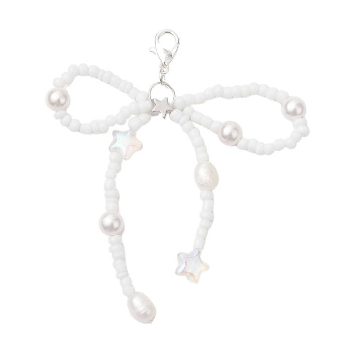 The Charm Bar Company - Wholesale Shoe Jewelry - Women's - Bowknot Shell Pearl Beaded Shoe Charm0