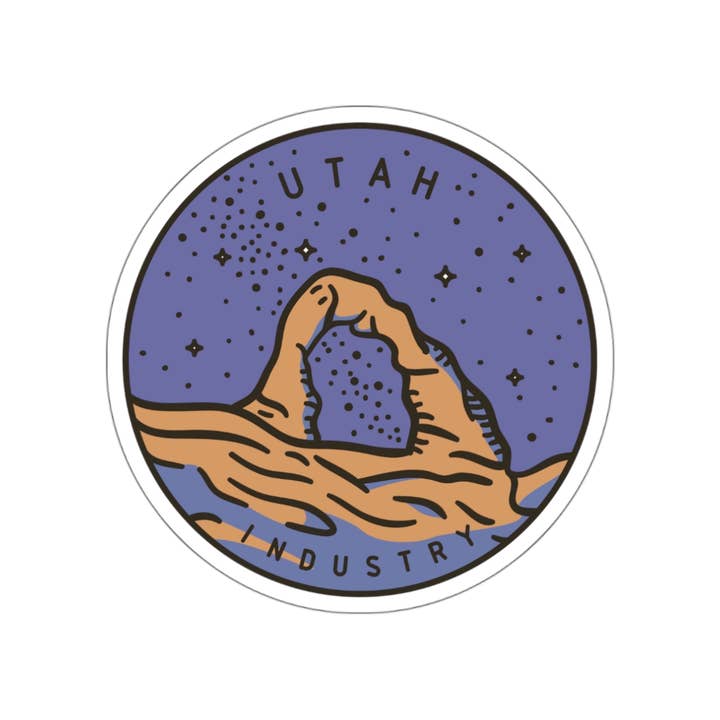 Utah State Vinyl klistermærke - Cirkel for engroshandel hos Needful Things