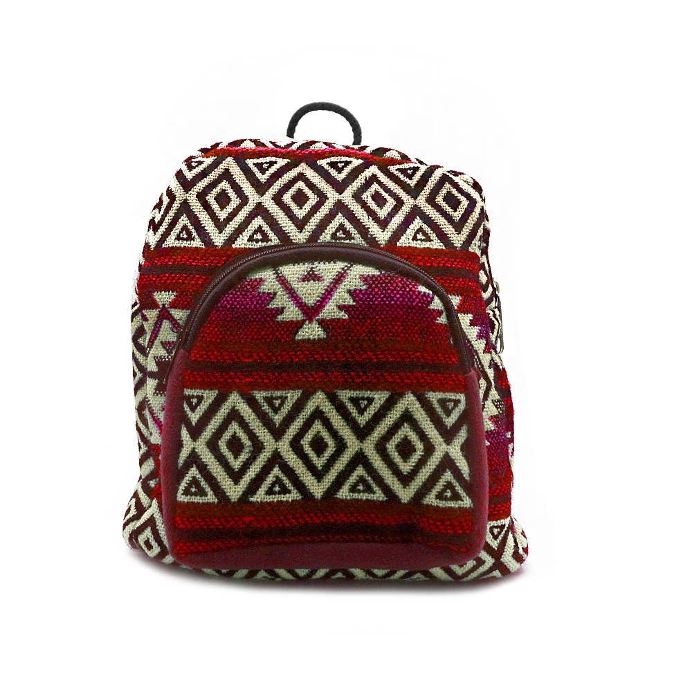 Pichincha - Vente Sac à dos – femme - Sac à dos équatorien à rayures tribales Mini « Baby »9