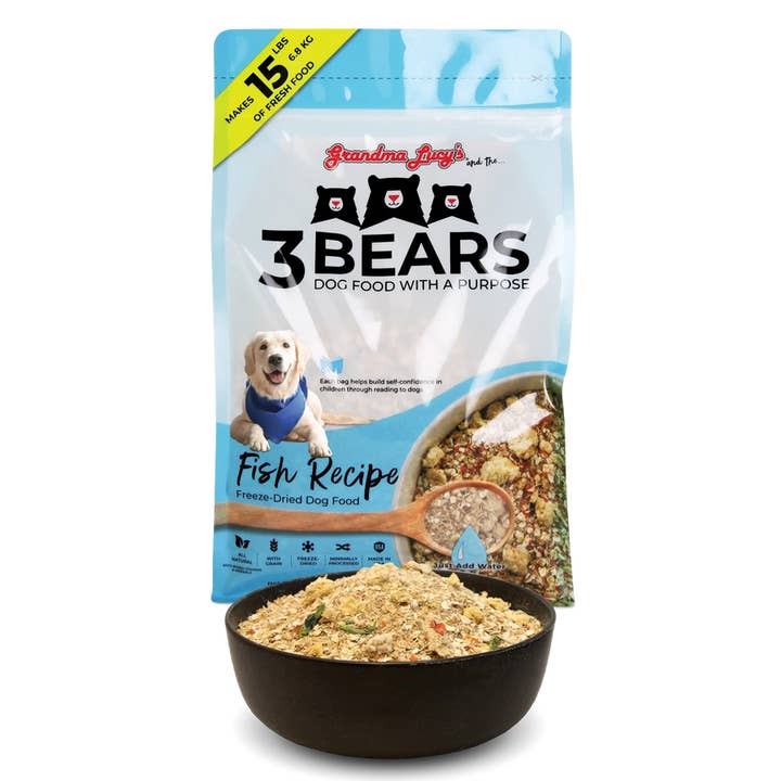 3 Bears Fish Dog Food - 3lb for wholesale by Grandma Lucy's
