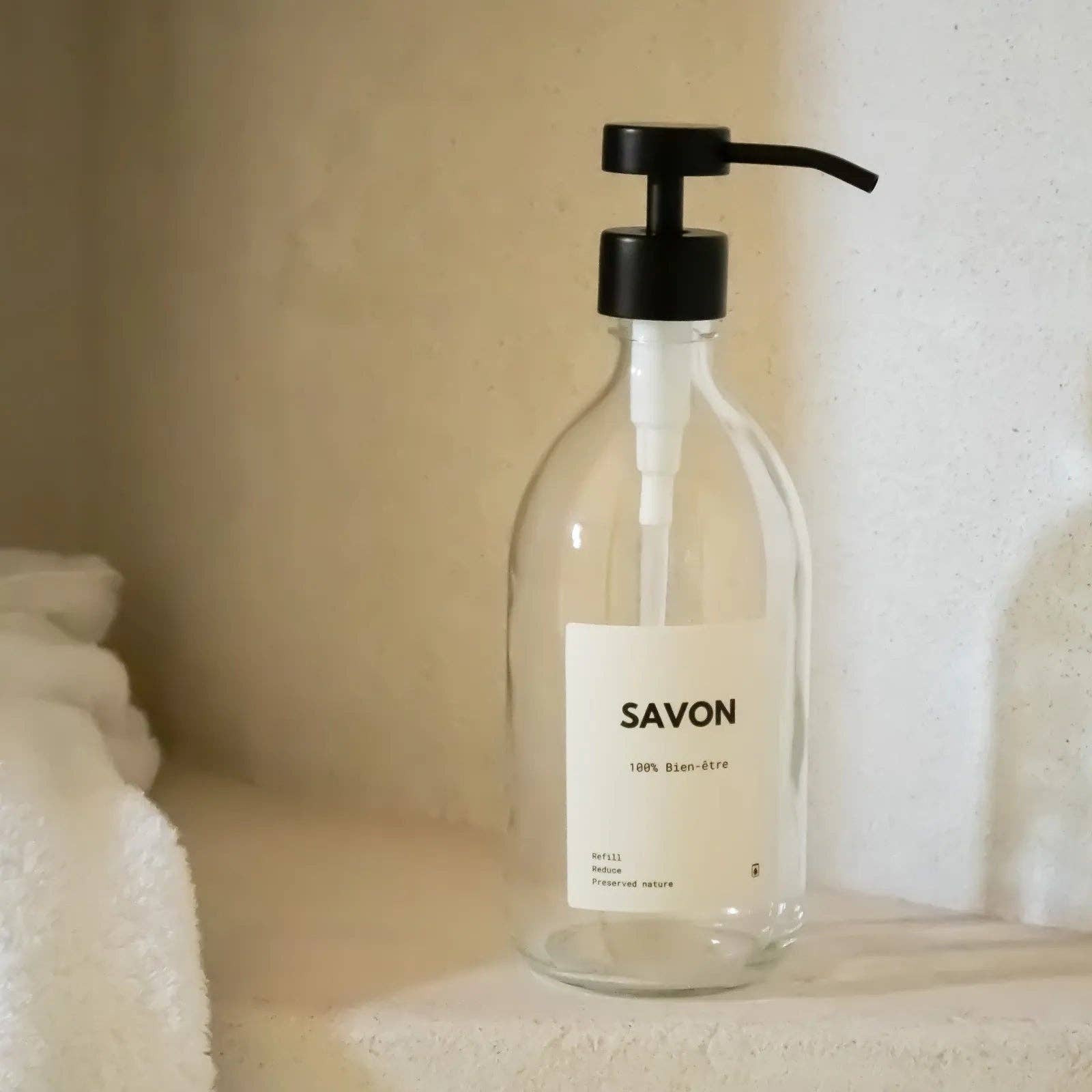 Little Pots – wholesale Soap dispenser – Clear glass soap dispenser – Stainless steel pump9