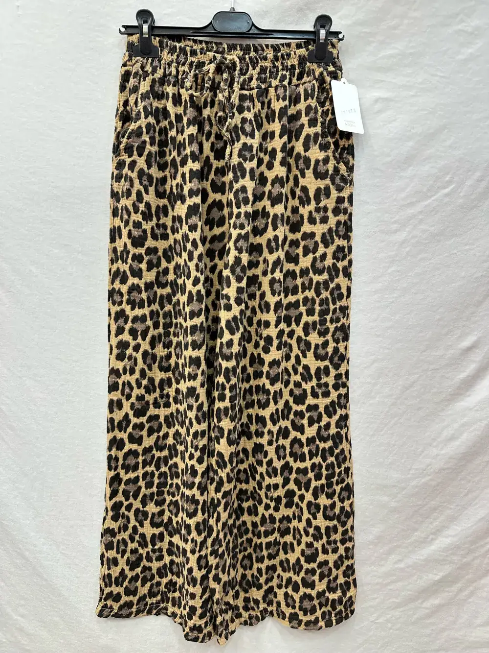 Mimi & Gogo – wholesale Pants – Women's – Leopard Cotton Gauze Pants @96697_PaLeoGaze1