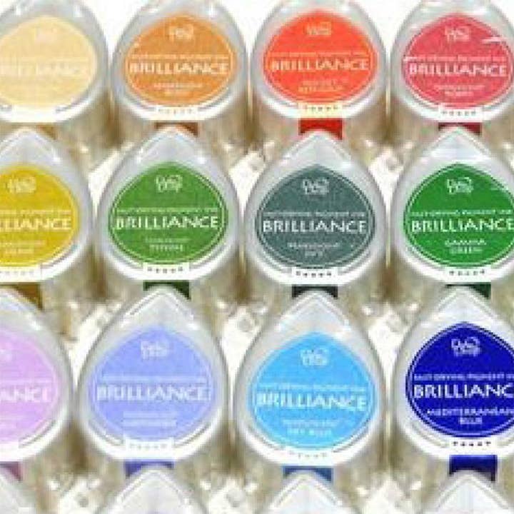 Ecstasy Crafts Distributing - Wholesale Craft Supplies - Tsukineko Brilliance Dew Drops Pigment Ink Pad