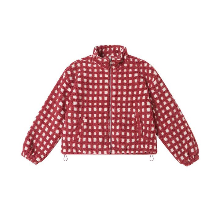Hope & Sunshine - Wholesale Jacket - Women's - Plaid Lambswool Fashion Jacket31