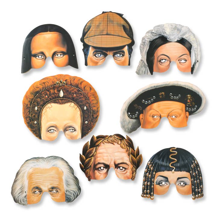 Historical Party Masks for wholesale by Alison Gardiner US