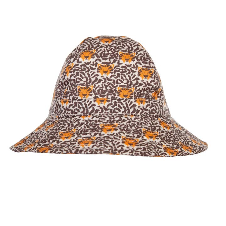 Tiger Face Wide Brim Infant Sunhat for wholesale by Acorn Kids