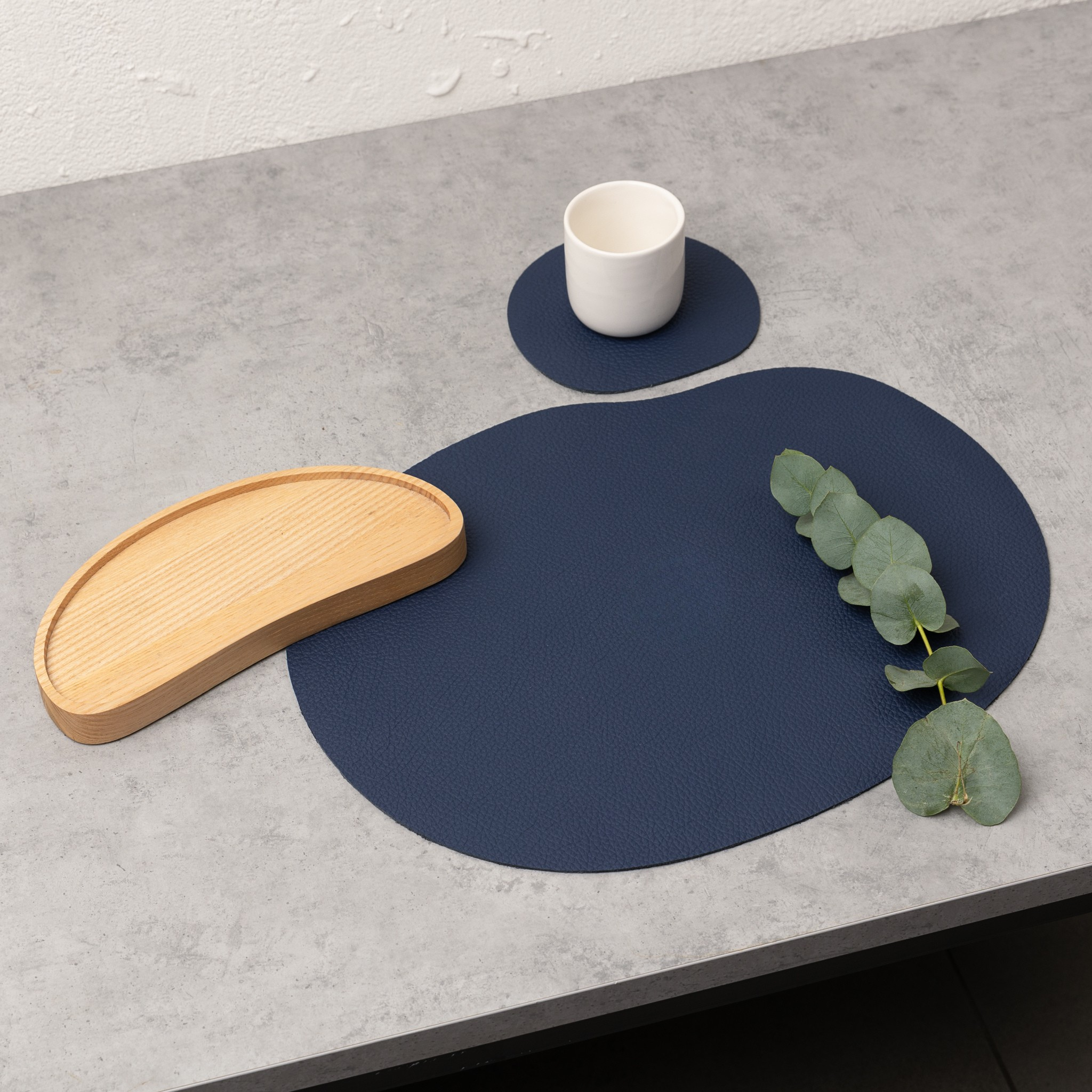 NAMUOS - Wholesale Placemat - Leather placemat, coaster MILLSTONES6