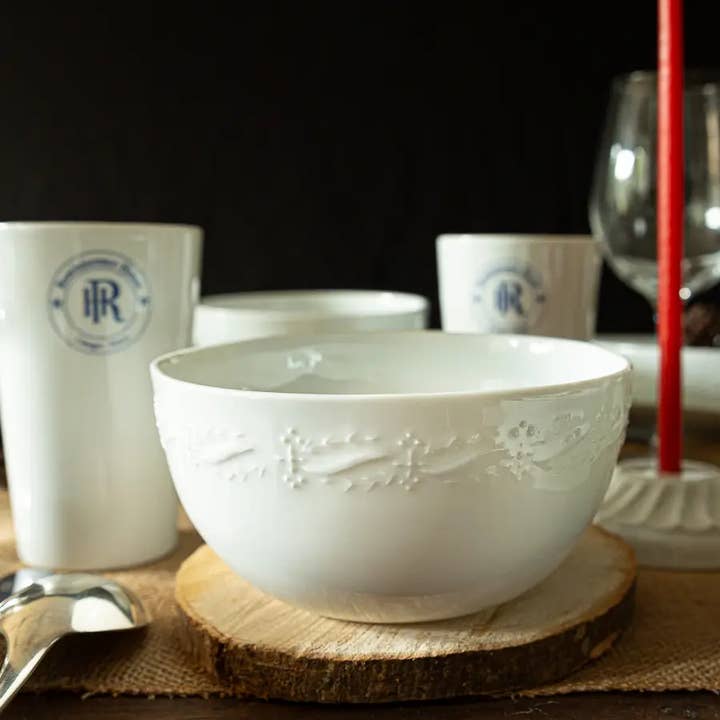 REMINISCENCE HOME - Wholesale Bowl - LILIBET Limoges white porcelain bowl1