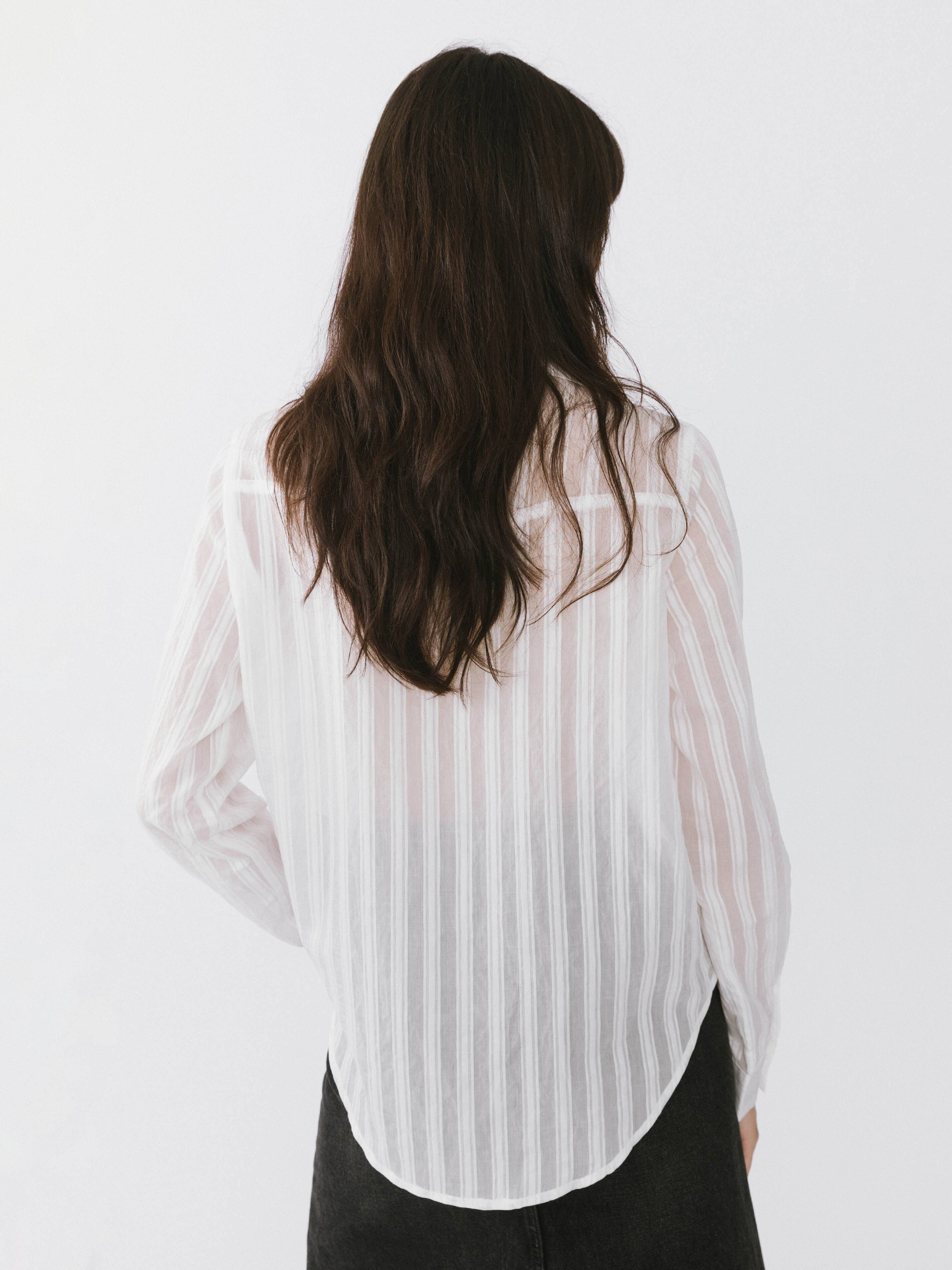 CUBIC - Wholesale Blouse - Women's - Striped Classic Shirt10