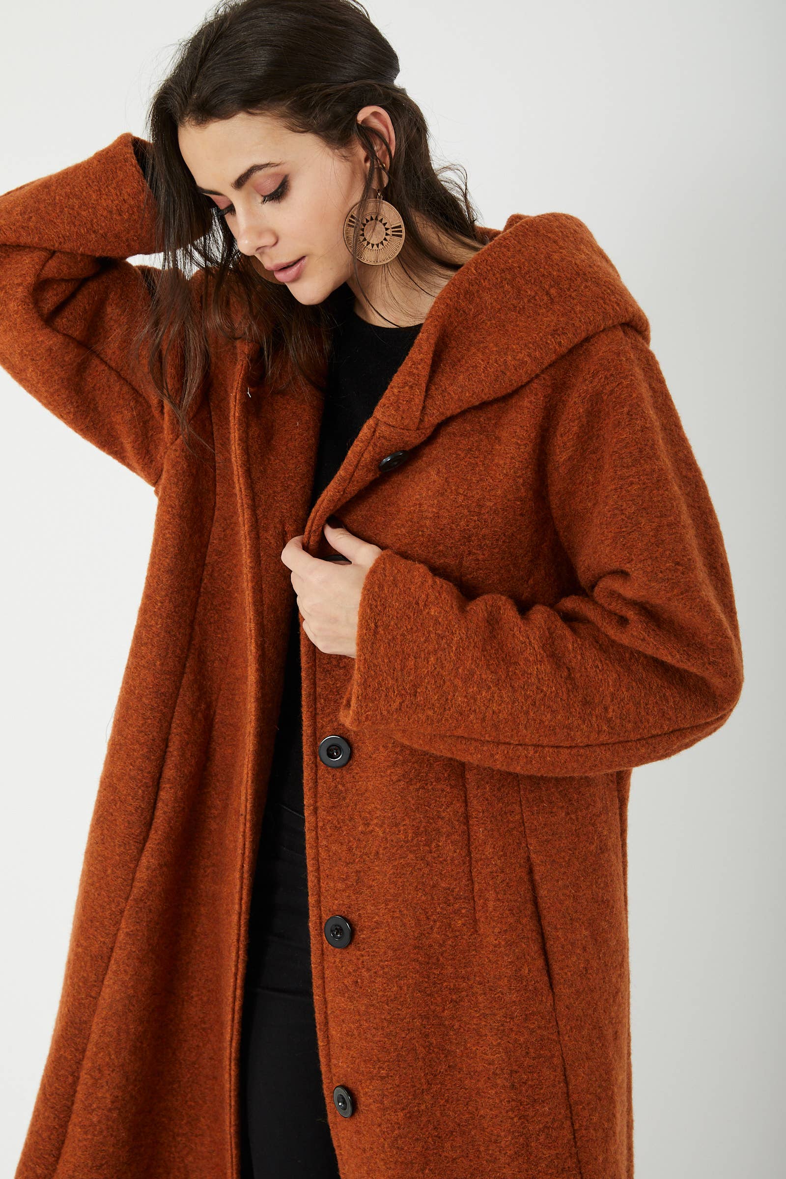 ORNELLA PARIS - Wholesale Coat - Women's - BLL-M4206 wool blend coat28