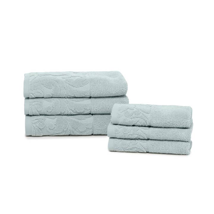 Smeralda Prima Natura Frottee-Handtuchset, aus Baumwolle für den Großhandel von caleffi spa