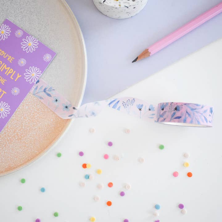 Sarah Frances – wholesale Washi tape – Blue Leaves Washi Tape1