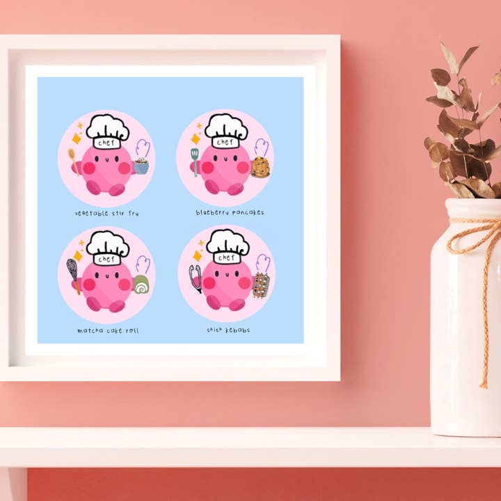 kirby cafe (stampa artistica) per la vendita all'ingrosso da parte di heypandadesigns