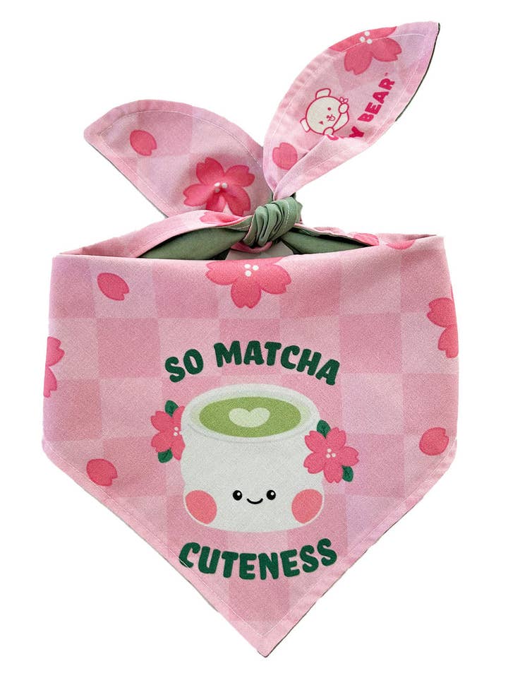 Bandana pour chien Matcha Cuteness pour la vente par Oaty Bear: Cute Accessories for Cute Dogs