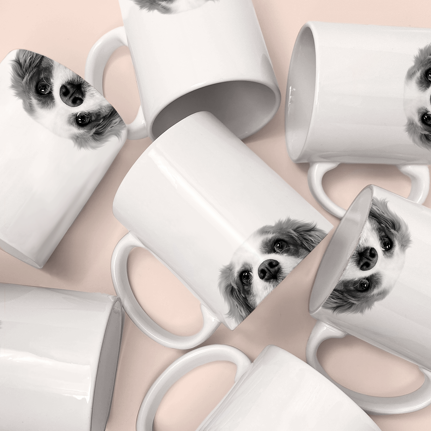 Perkie Prints - Wholesale Coffee Mug - Peeking Cavalier King Charles Spaniel 1 Mug1