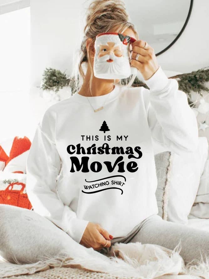 This is My Christmas Movie Unisex Sweatshirt for wholesale by Top Avenue