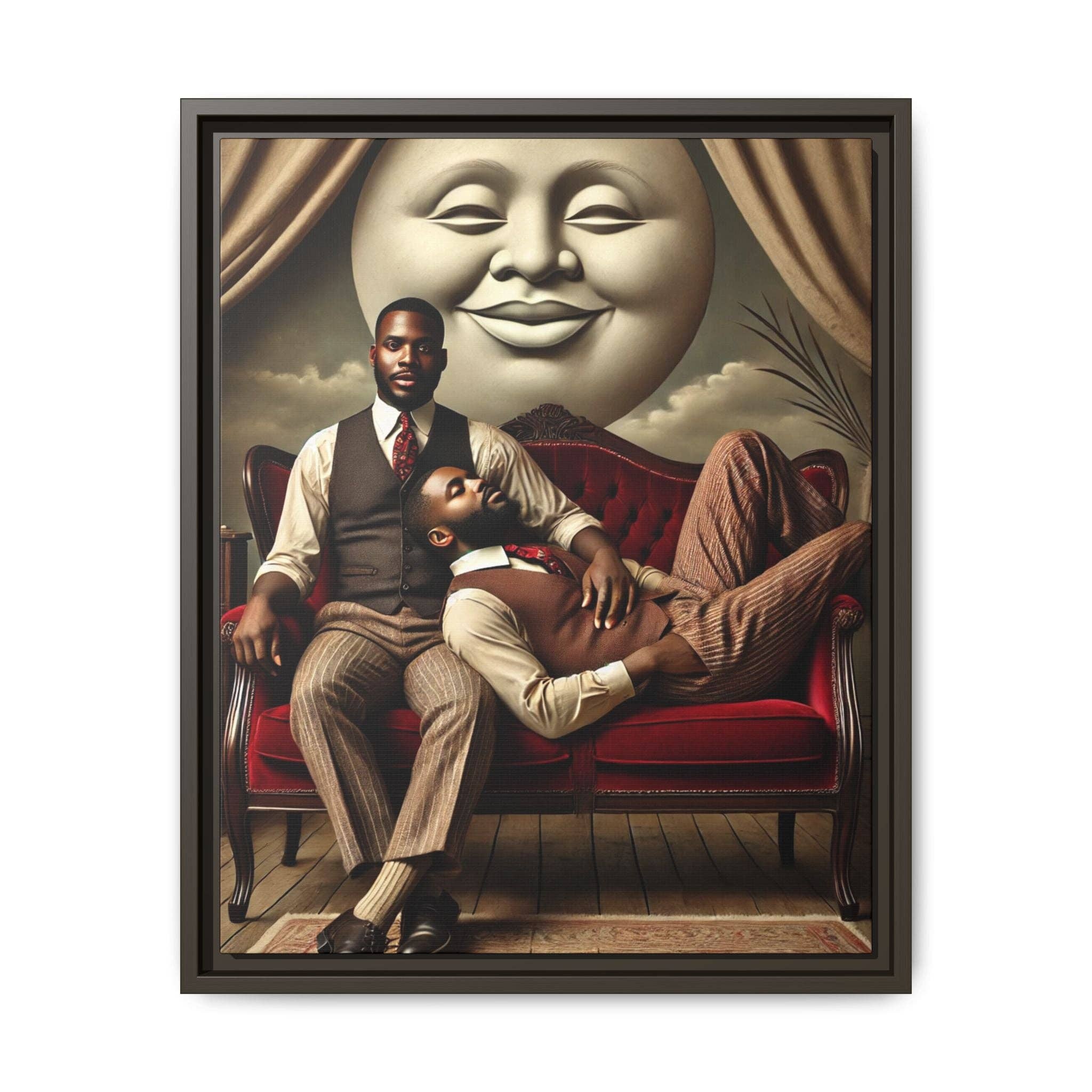 Walt & Pete - Wholesale Art Print - Missing Art Studies - Man In The Moon 0061