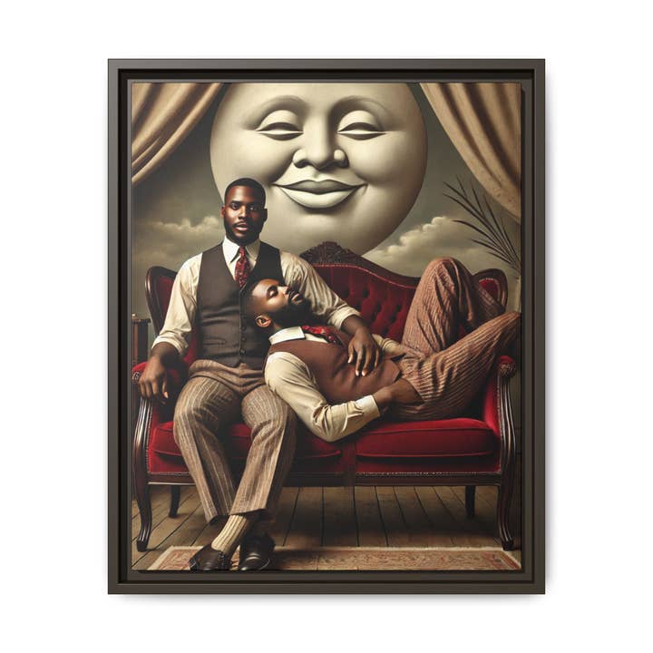 Walt & Pete - Wholesale Art Print - Missing Art Studies - Man In The Moon 0061