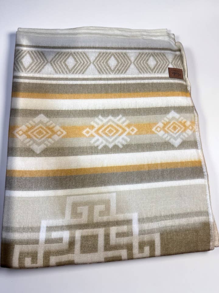 Sandstone Horizon Alpaca Throw Blanket for wholesale by Meraki Movement