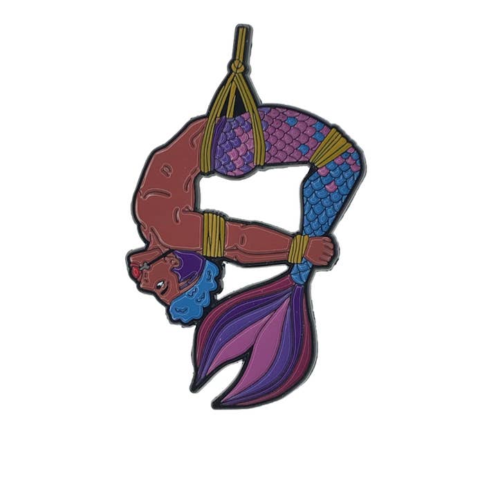 Havmand - V2 (blå hale) emalje Pin for engroshandel hos Geeky And Kinky