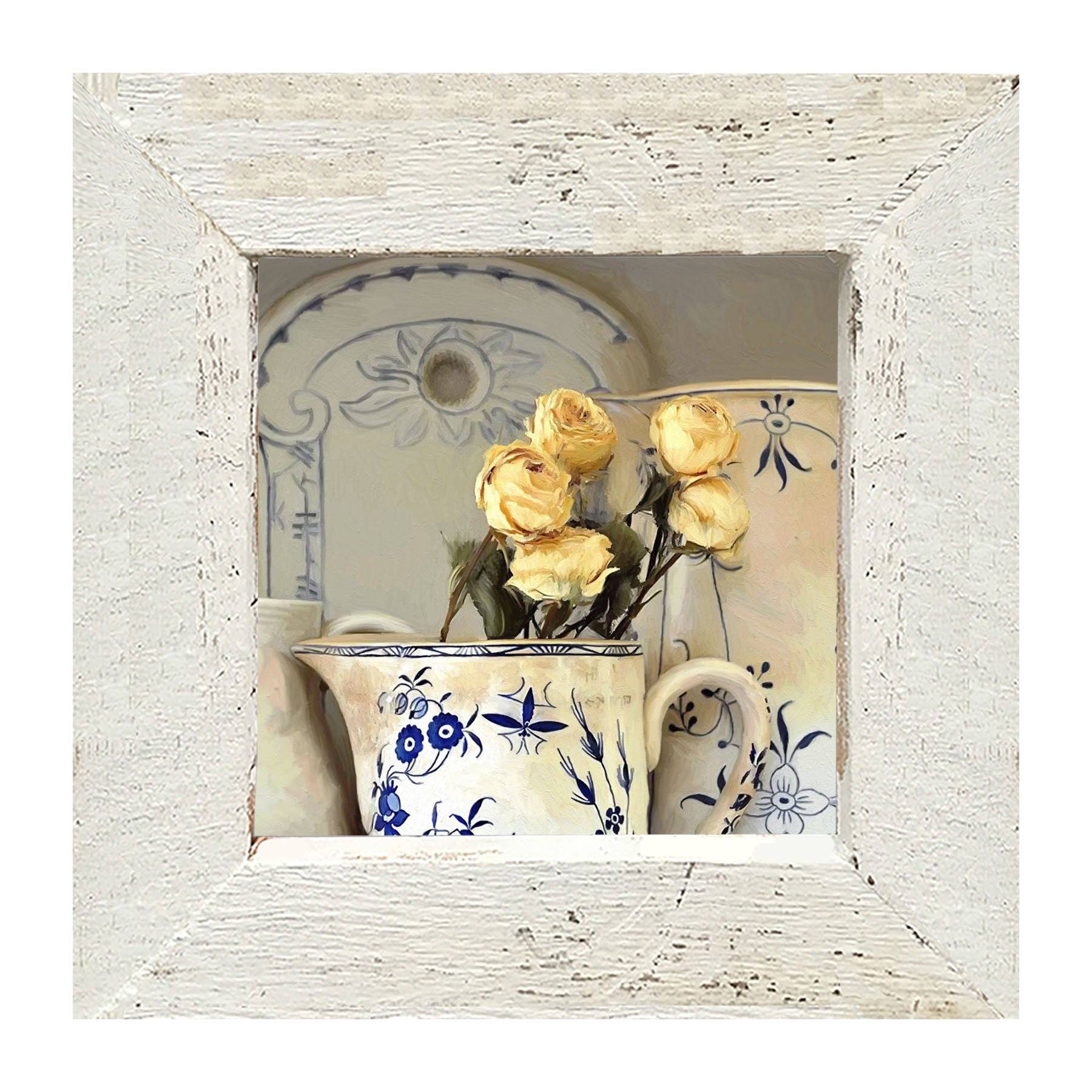 ginger blue - Wholesale Art Print - Yellow Roses in vase5
