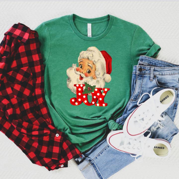 Santa Joy Bella Canvas Unisex Graphic Tee for wholesale by Avenue J