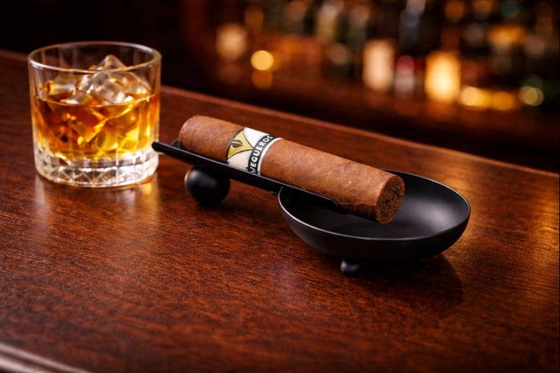 BeyBerk International - Wholesale Ashtray - Stainless Steel Cigar Ashtray- Black Finish3