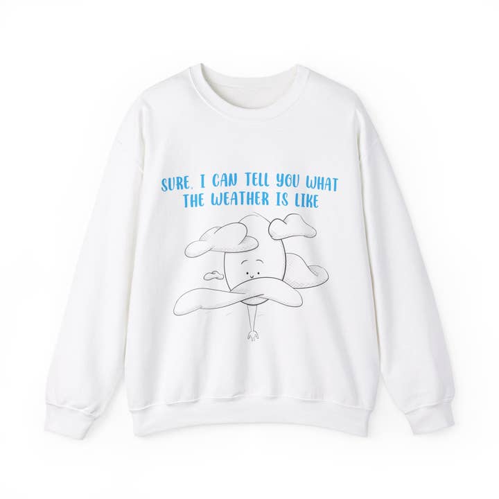 Tall Weather Forecast - Unisex Heavy Blend™ Crewneck Sweatshirt for wholesale by Art By Hedwyn